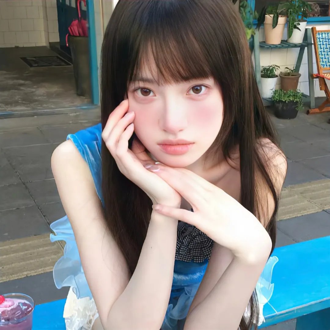 戴流苏耳环的少女